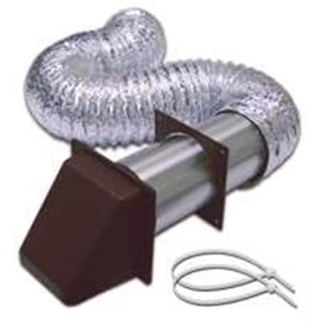 Dendesigns 1375B 4 x 8 Brown Dryer Hood Kit DE2630336